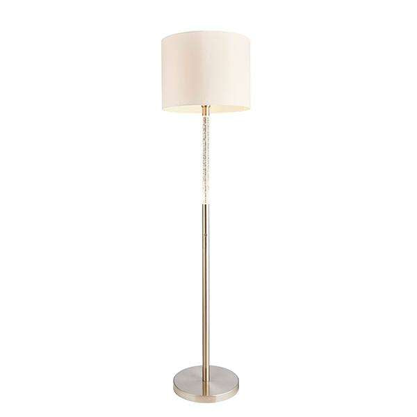 Armstrong Lighting:Andromeda Satin Chrome Base Floor Lamp
