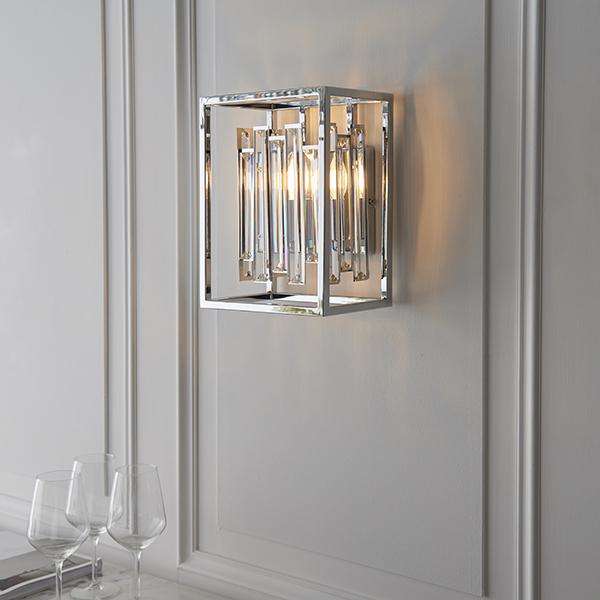 Armstrong Lighting:Acadia Chrome Wall Light